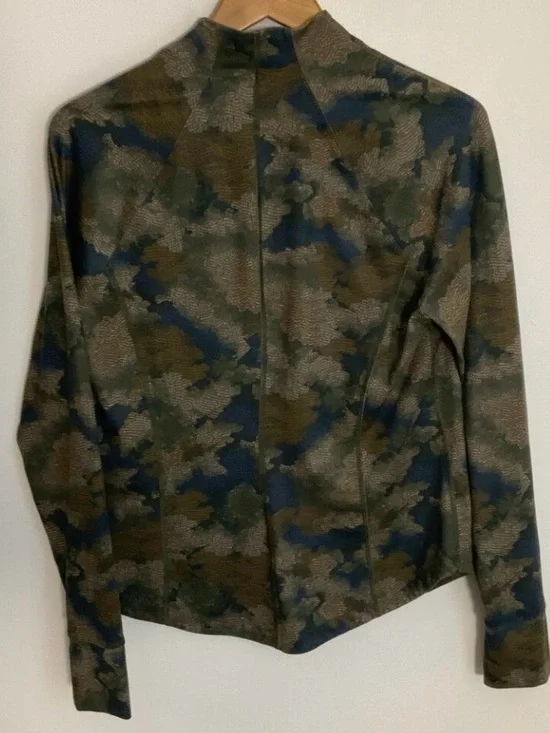 ATHLETA SALUTATION JACKET SIZE MEDIUM Green and Blue - Picture 3 of 4